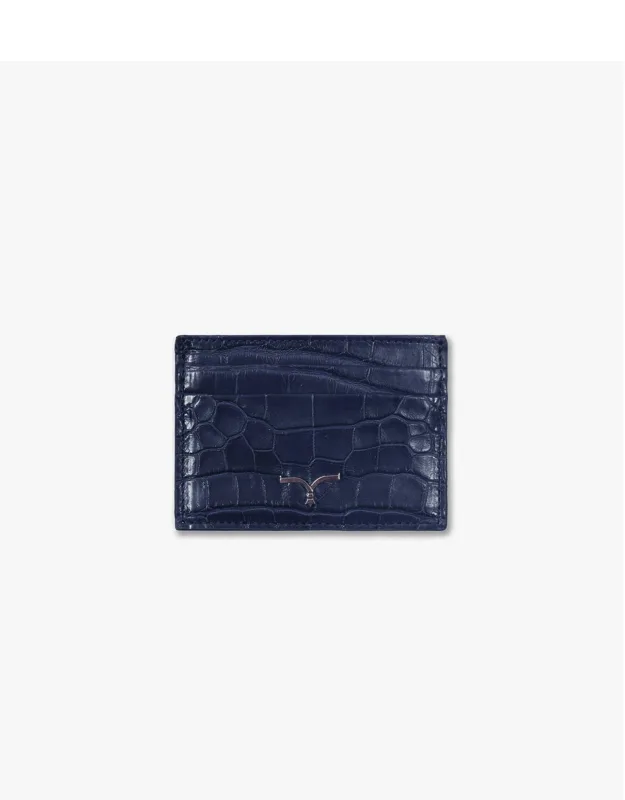 Horizontal Alligator Card Holder Capital Wallet