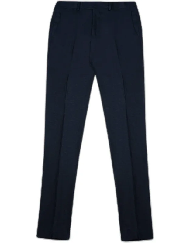 Larusmiani Velvet Trousers Howard Pants With Zip Closure And Vertical Front Pockets