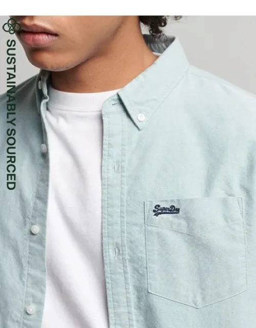 Superdry Organic Cotton Vintage Oxford Shirt With Button Cuffs And Breast Pocket