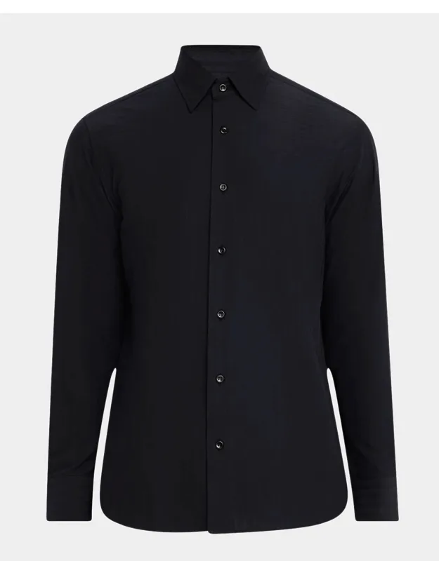 Cotton Tonal Stripe Sport Shirt