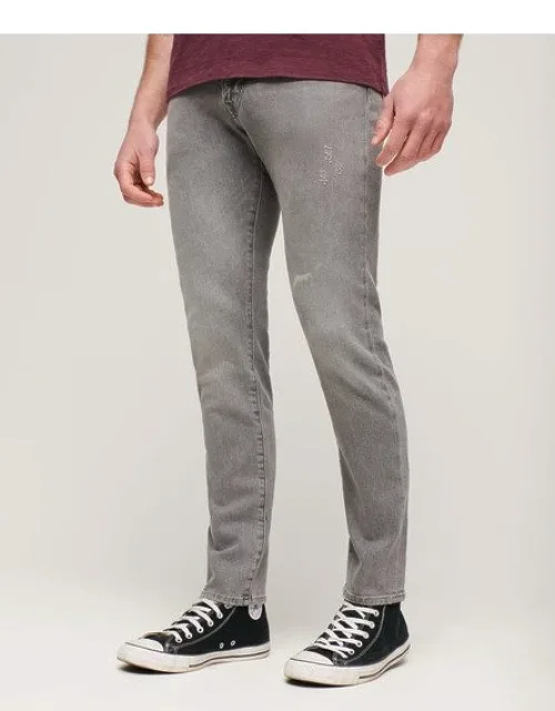Superdry Vintage Slim Jeans With Distressed Detailing And Classic Five Pocket Design