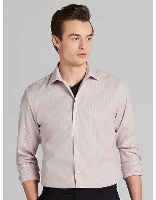 Slim Fit Ultra Performance Stretch Textured Check Dress Shirt