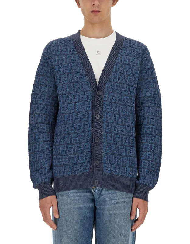 _fendi Cardigan, Model Is 185 Cm Tall_