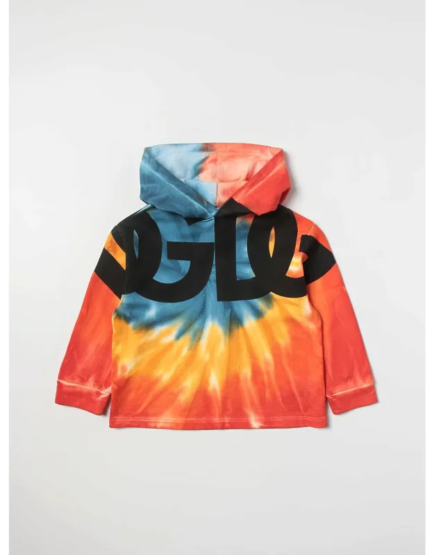Hoodie With Tie-dye Print