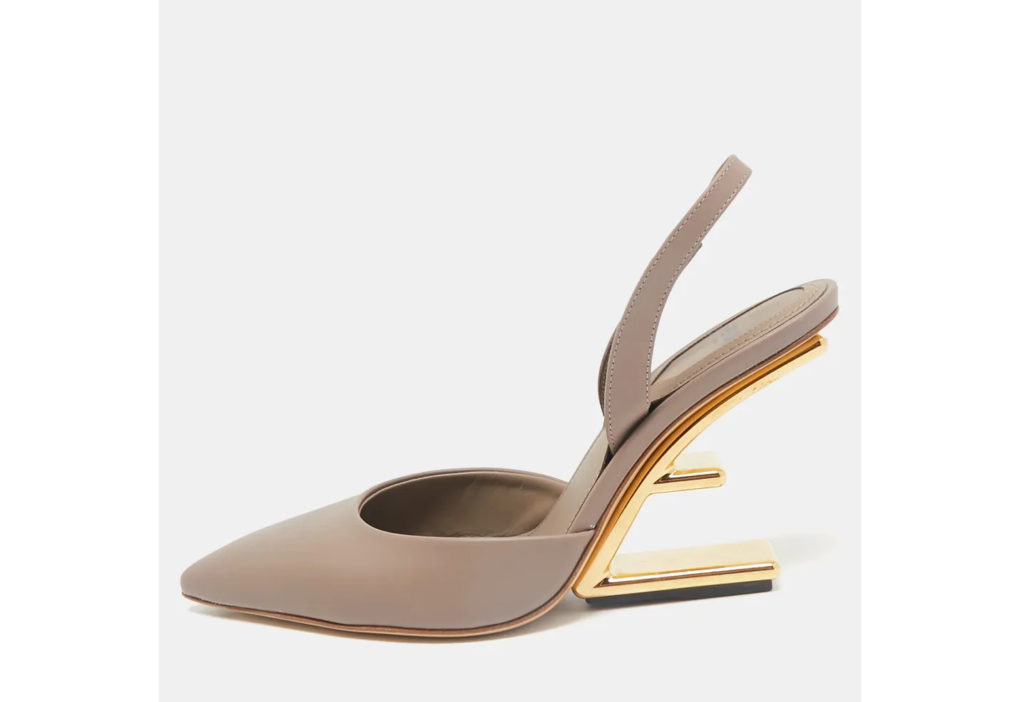 Leather Slingback Pumps