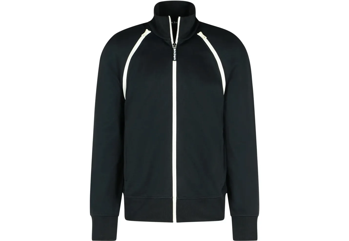 Palm Angels Track Jacket With Ornamental Zip And Elastic Cuffs