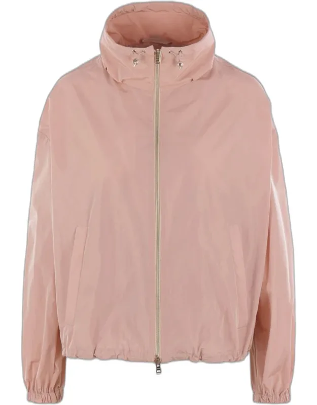 Herno Windbreaker With High Collar And Double-slider Zip