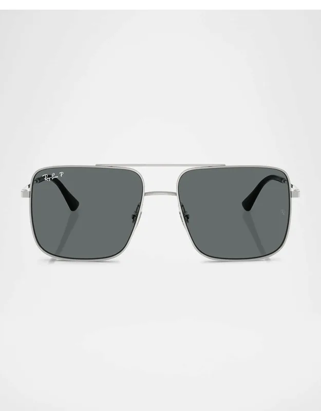 Rb3758 Square Sunglasses, Polarized Lenses, 100% Uva/uvb Protection