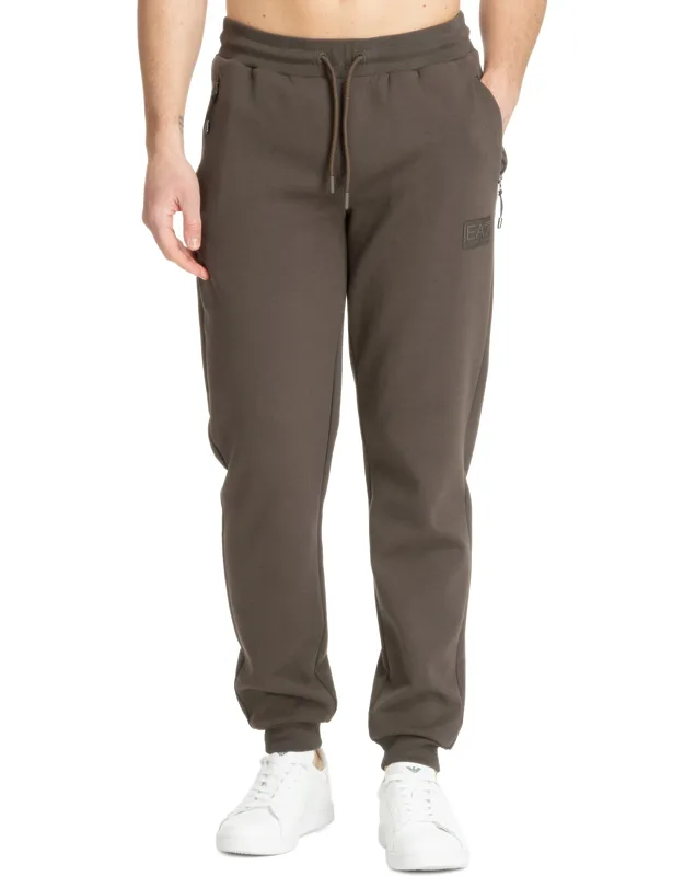 Sweatpants With Elasticised Waist And Multipockets