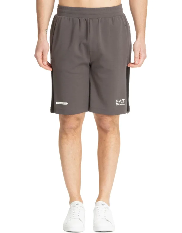 Track Shorts With Drawstring Closure And Elasticised Waist