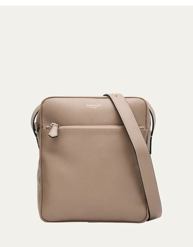 Cachemire Leather Messenger Bag