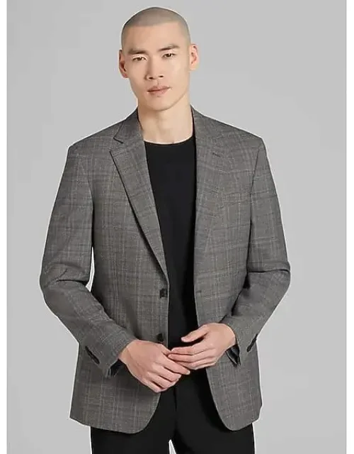 Big & Tall Modern Fit Plaid Sport Coat