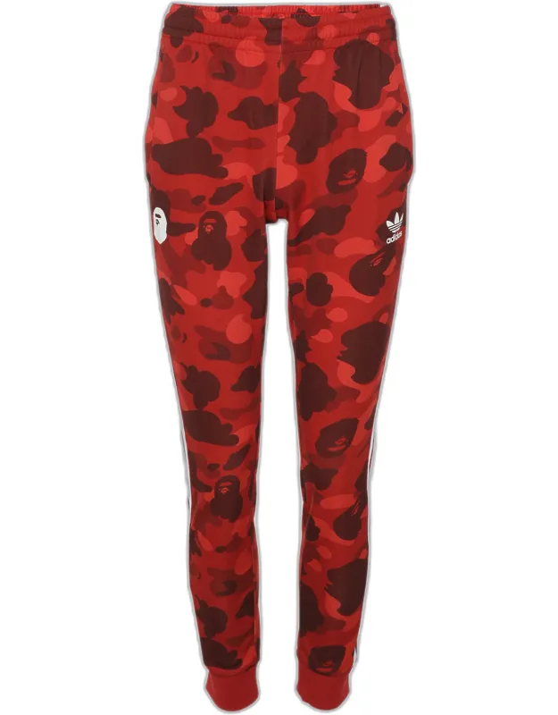 Camouflage Print Polyester Drawstring Joggers
