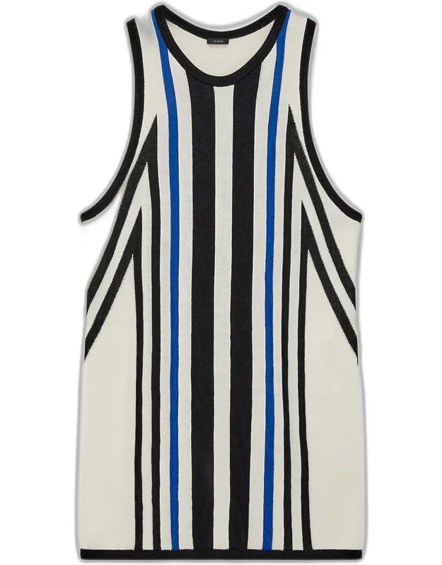 Cretto Jacquard Knitted Tank Top