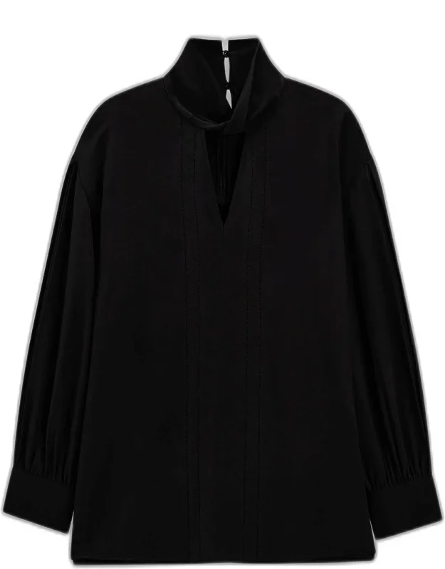 Rivoli Silk Crepe De Chine Blouse