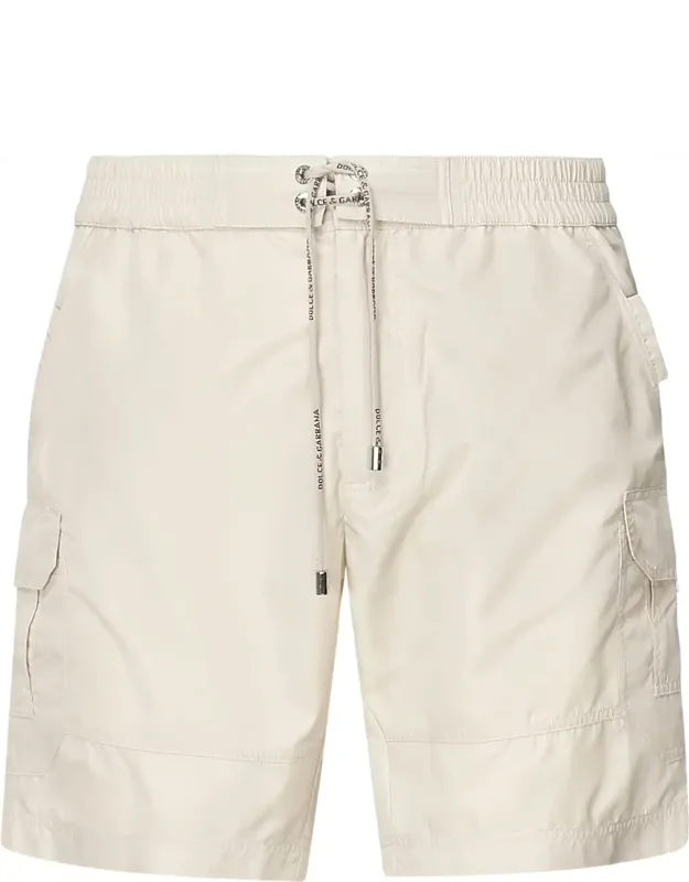 Medium Swim Trunks With Logo Plaque