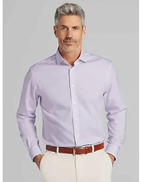 Pronto Uomo Classic Fit Mini Grid Dress Shirt With Soft And Breathable Fabric