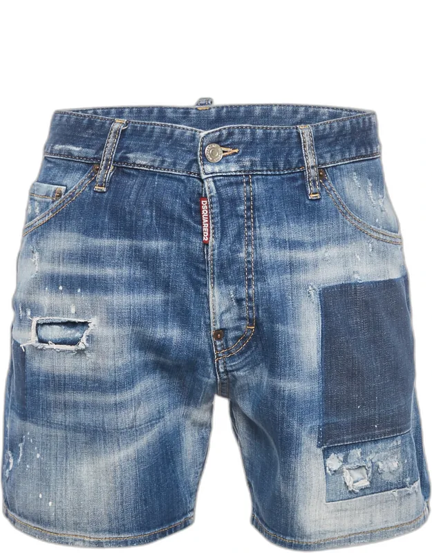 Distressed Denim Shorts