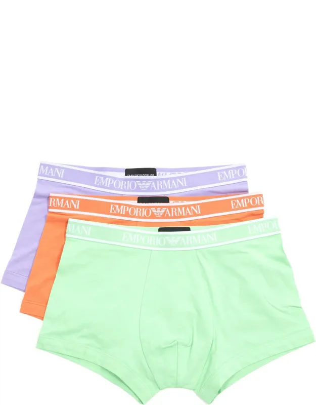 3 Pack Boxer With Elasticised Waist And Logo