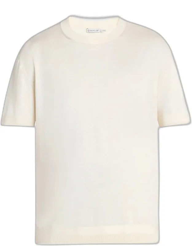 Silk-cotton Crew T-shirt