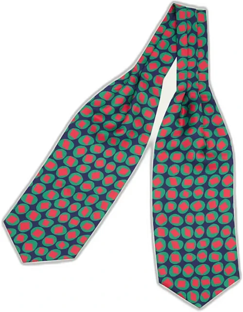 Geometric Silk Neck Scarf