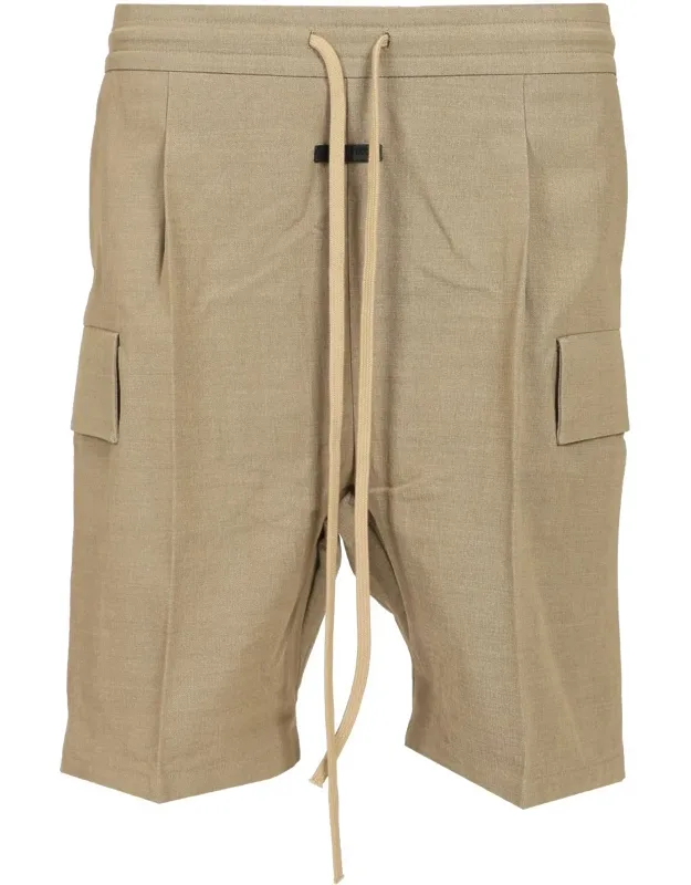 Fear Of God Cargo Short With 72% Polyamide And 28% Virgin Wool