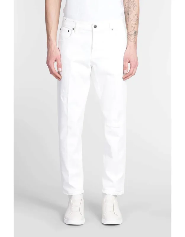 Pt Torino Oa1420 Jeans - Slim Fit, White Denim