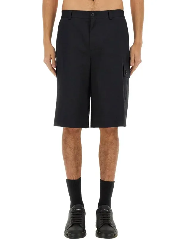 Cotton Cargo Bermuda Shorts