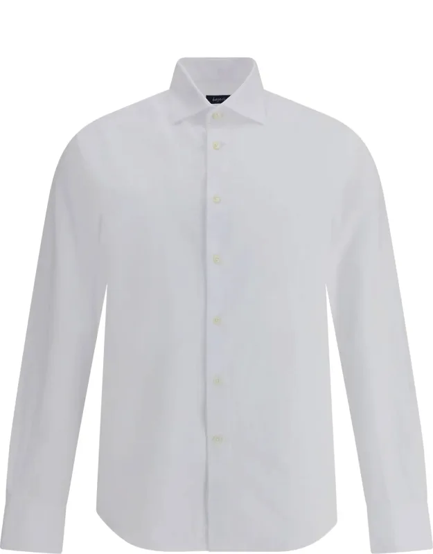 _deperlu Striped Shirt With Classic Collar And Button Closure_