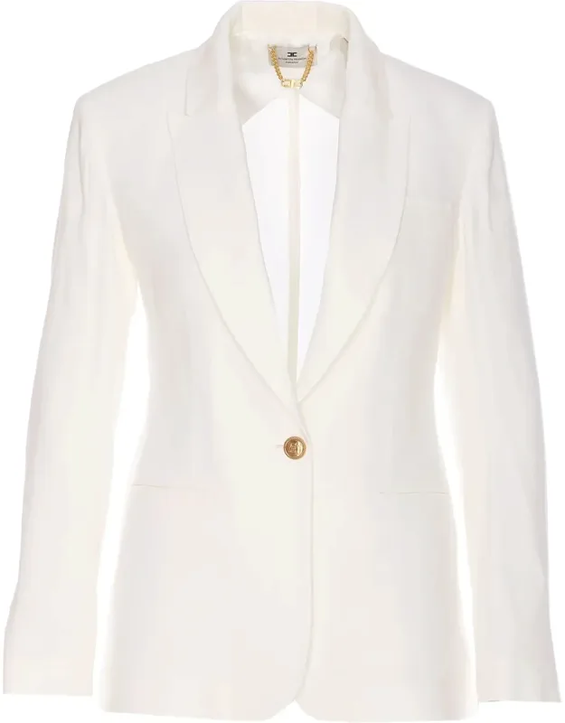 Jacket With Frontal Button Closure And V-neck