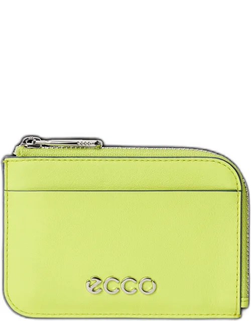 Zipped Soft Smooth Leather Card Case