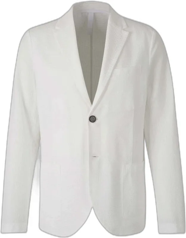Harris Wharf London Textured Blazer With Stretch Fabric And Two-button Fastening