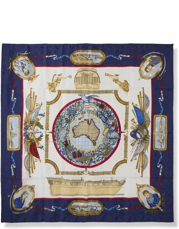 Orbis Austrailis Dulce Exuviae Silk Scarf