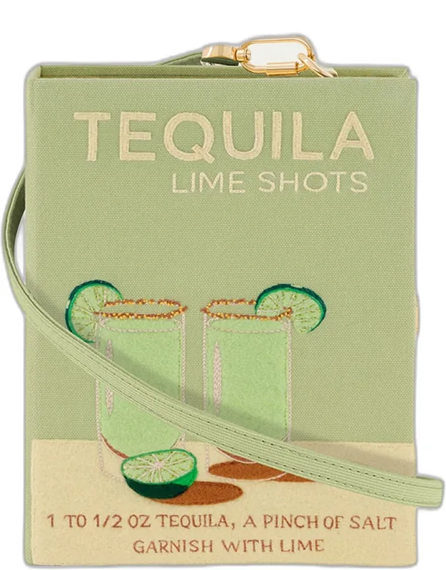 Tequila Lime Shots Book Clutch Bag