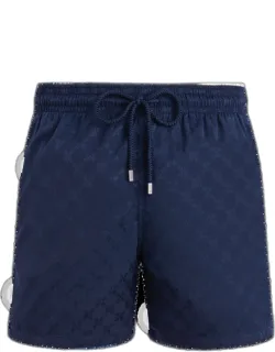 Swim Shorts Turtle Monogram Jacquard - Swimming Trunk - Moopea