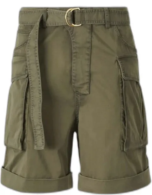 Cotton Cargo Bermuda Shorts