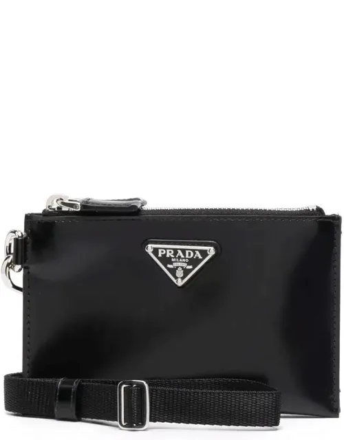 Logo Plaque Zip-up Wallet