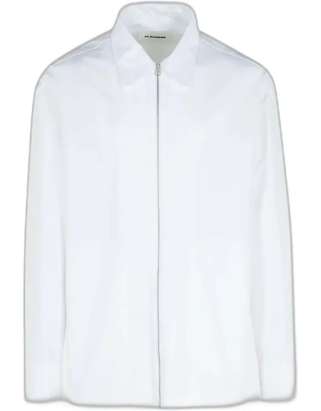 Jil Sander Pointed Collar, Zip Closure