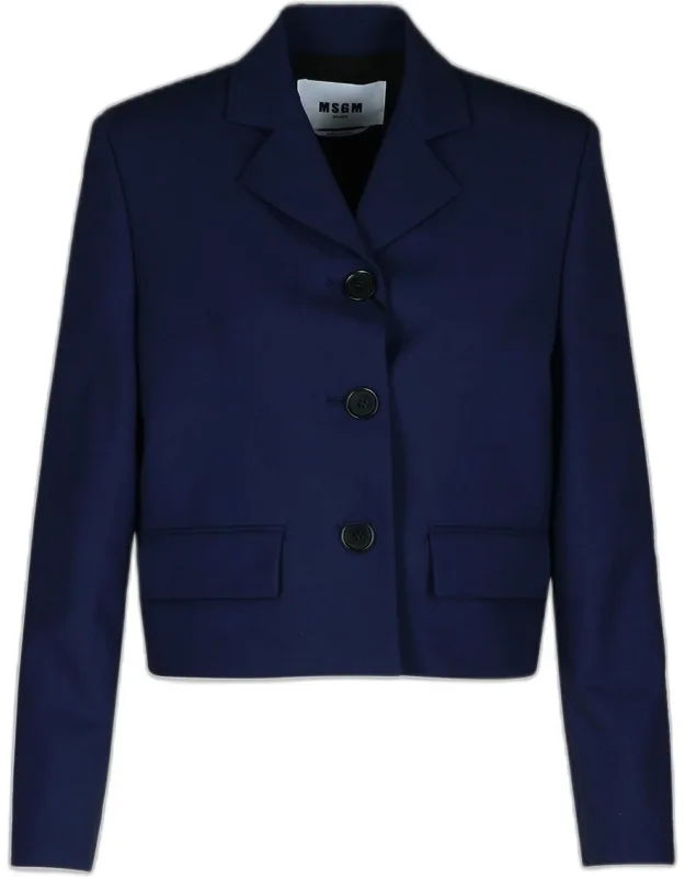 Virgin Wool Crop Blazer