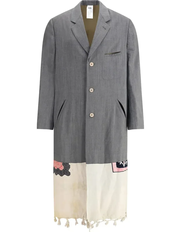Riccione Coat With Classic Lapels And Slit Breast Pocket
