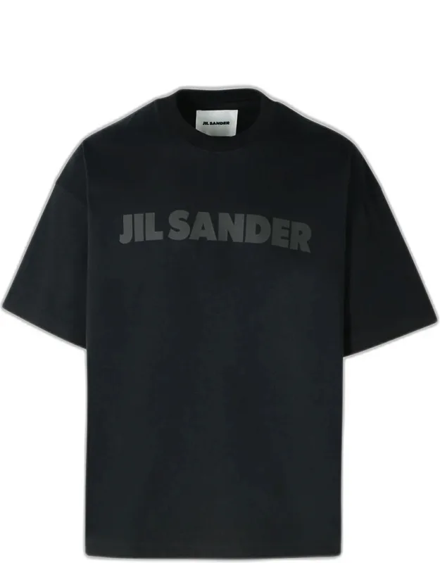 Jil Sander T-shirt With Finished Crew Neck And Tone-on-tone Logo