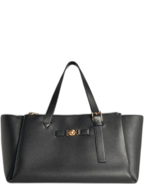 Embossed Leather Duffel Bag