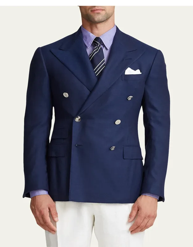 Handmade Double-breasted Cashmere Blazer