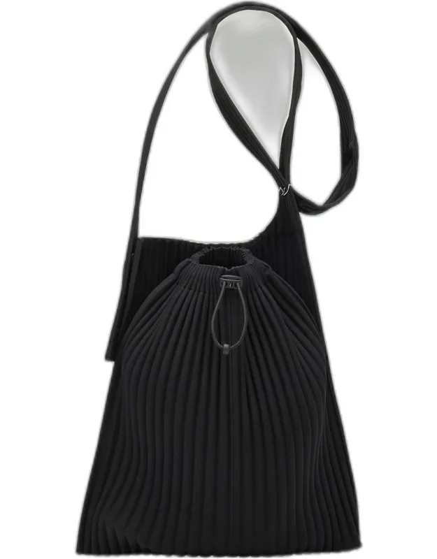 Pocket Large Pleated Crossbody Bag