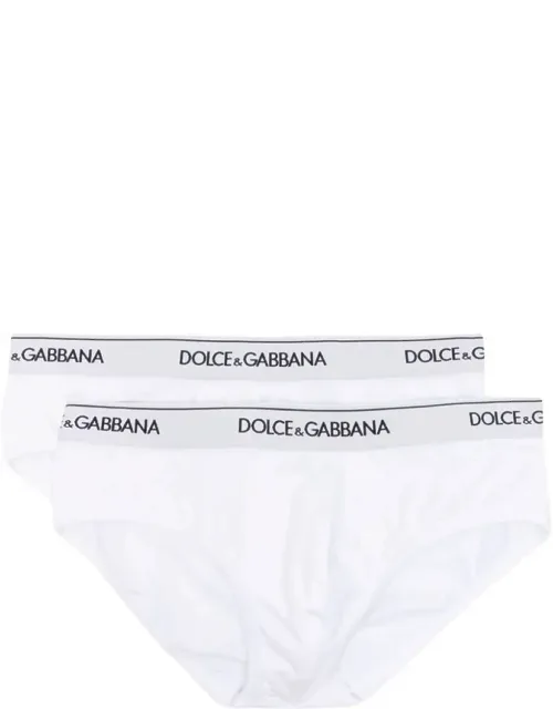 Pack Of 2 Cotton Briefs With Black Logo