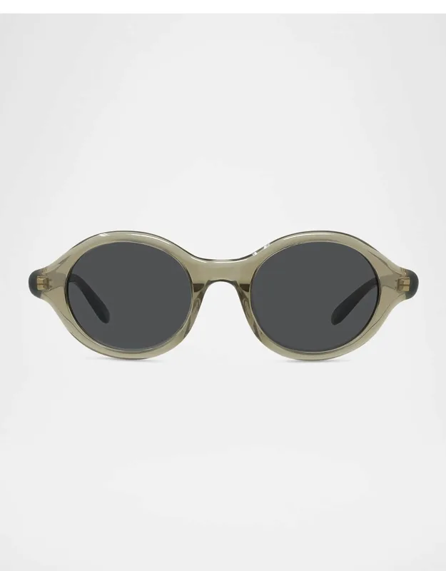 Slim Acetate Round Sunglasses