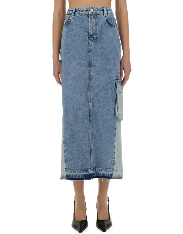 Long Denim Skirt