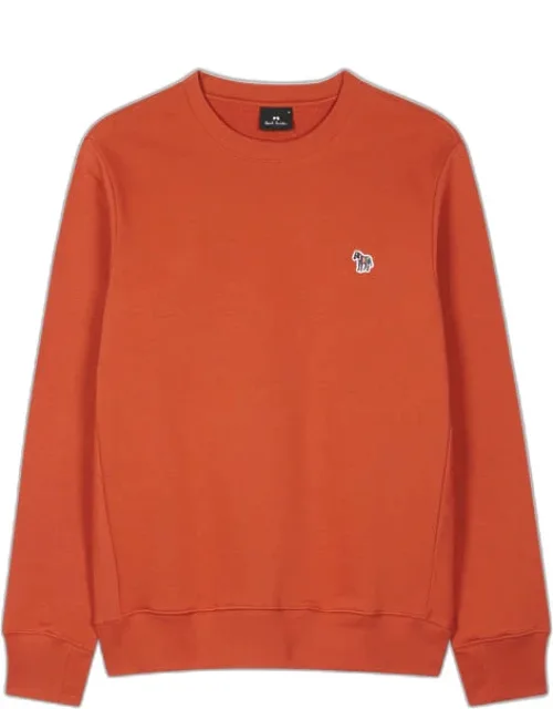 Organic Cotton 'zebra' Badge Sweatshirt