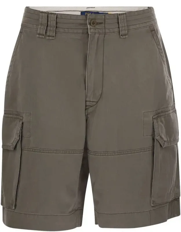 Classic Fit Twill Cargo Shorts