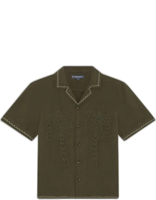 Flavio Palmeira Linen Camp Shirt